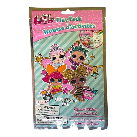 LOL Surprise Gift Basket – Dolls, Coloring Book, Play Pack & Lip Balm for Kids - Picture 4 of 10